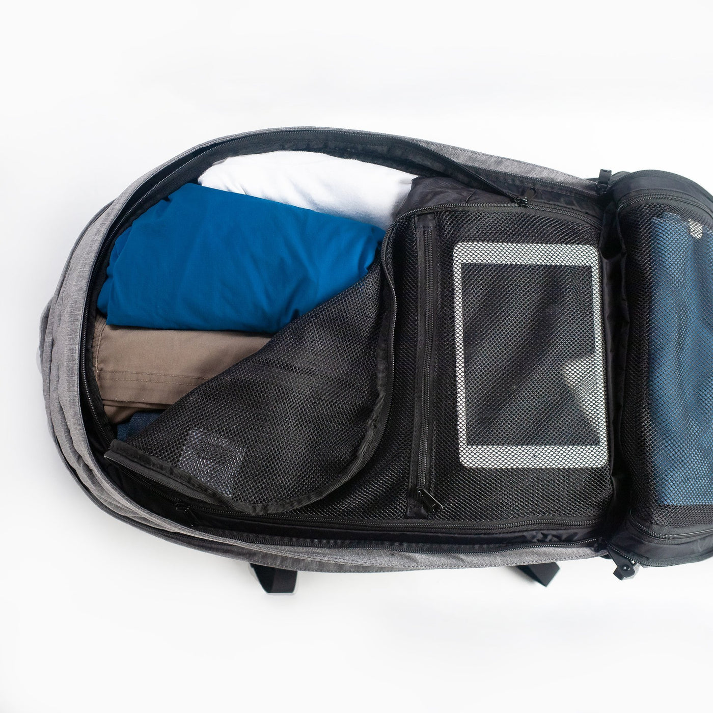 Front Compartment with convenient storage pockets for gear